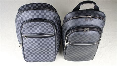 louis vuitton josh backpack real vs fake|louis vuitton checkered backpack.